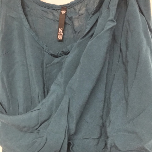 BLUE GREEN ONE PIECE DRESS LOVE CULTURE - Picture 4 of 5